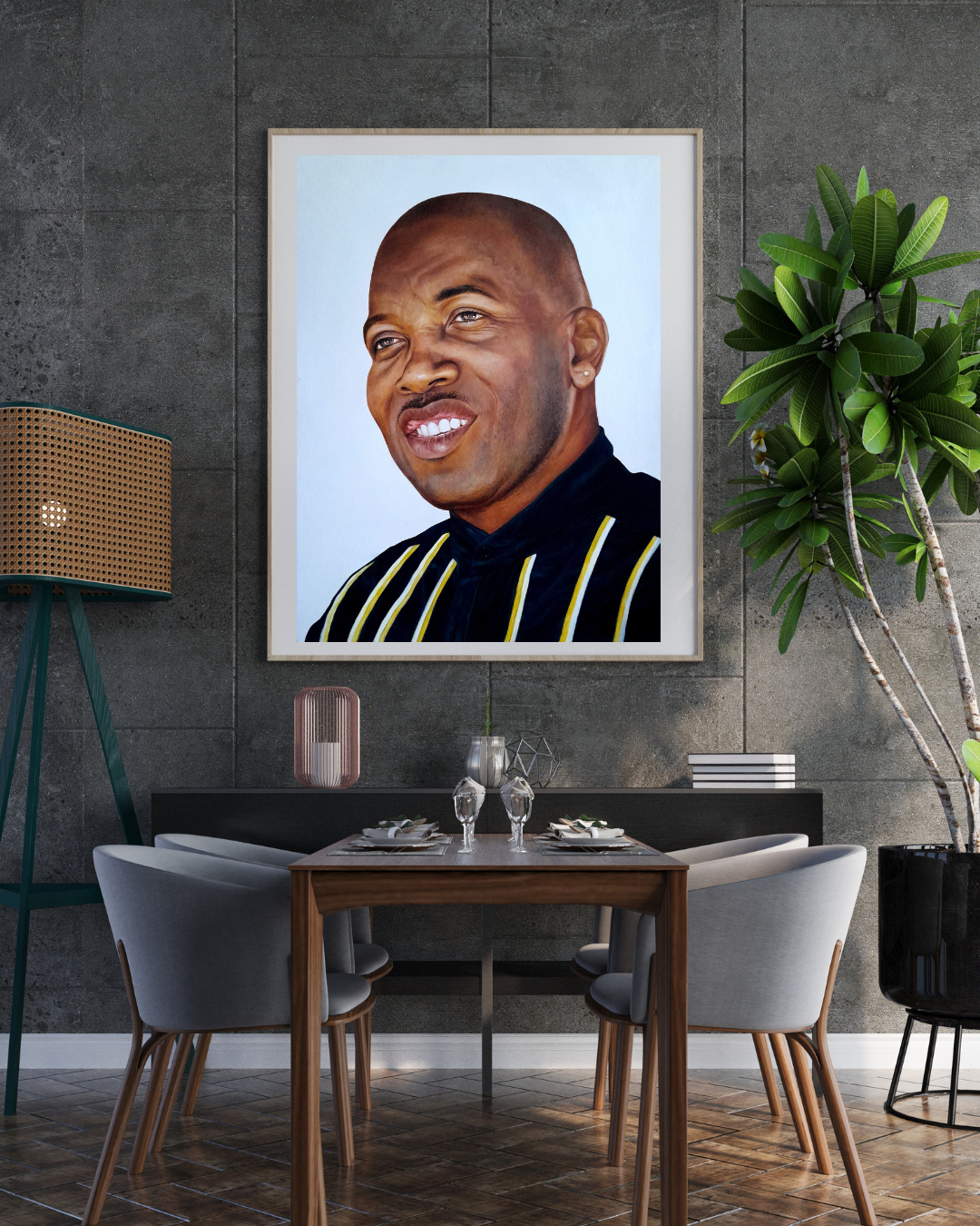 "Andy Palacio" Framed canvas