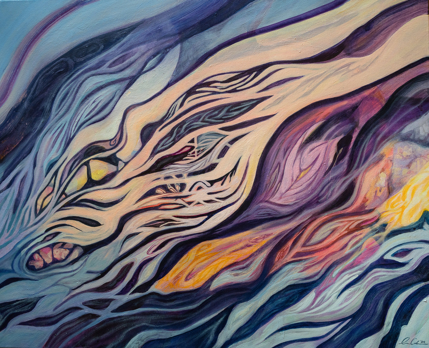 "Caverns & Crevices" - Original Painting