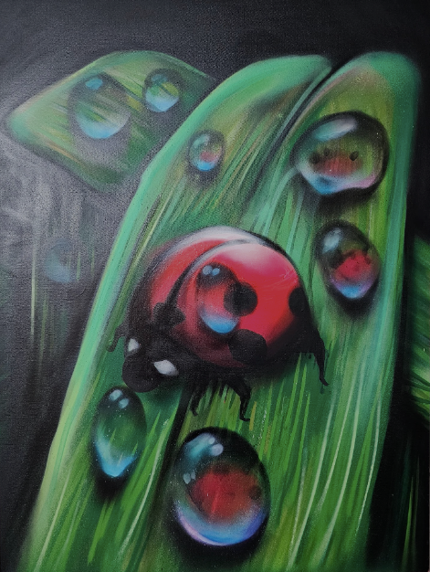 “Lady Bug-a-boo”- Canvas Print