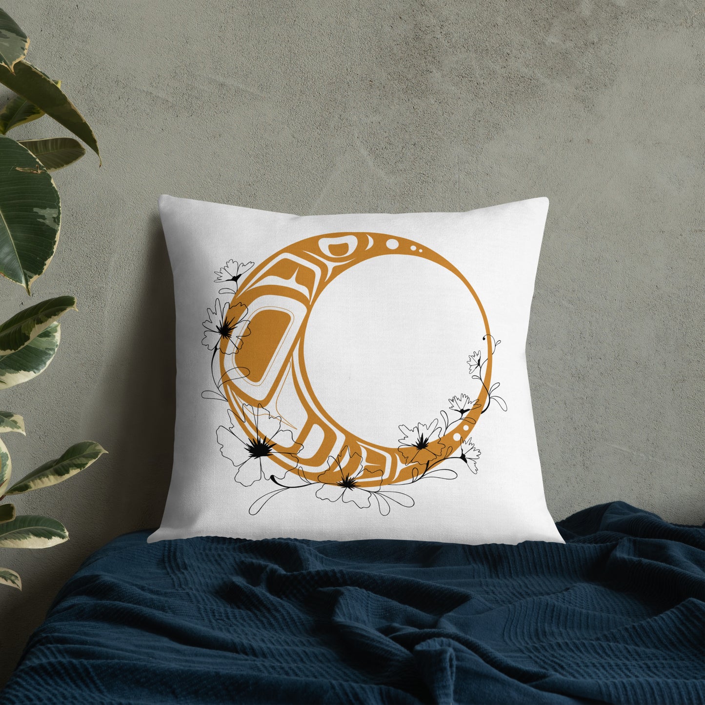 "Flower Moon" Premium Pillow