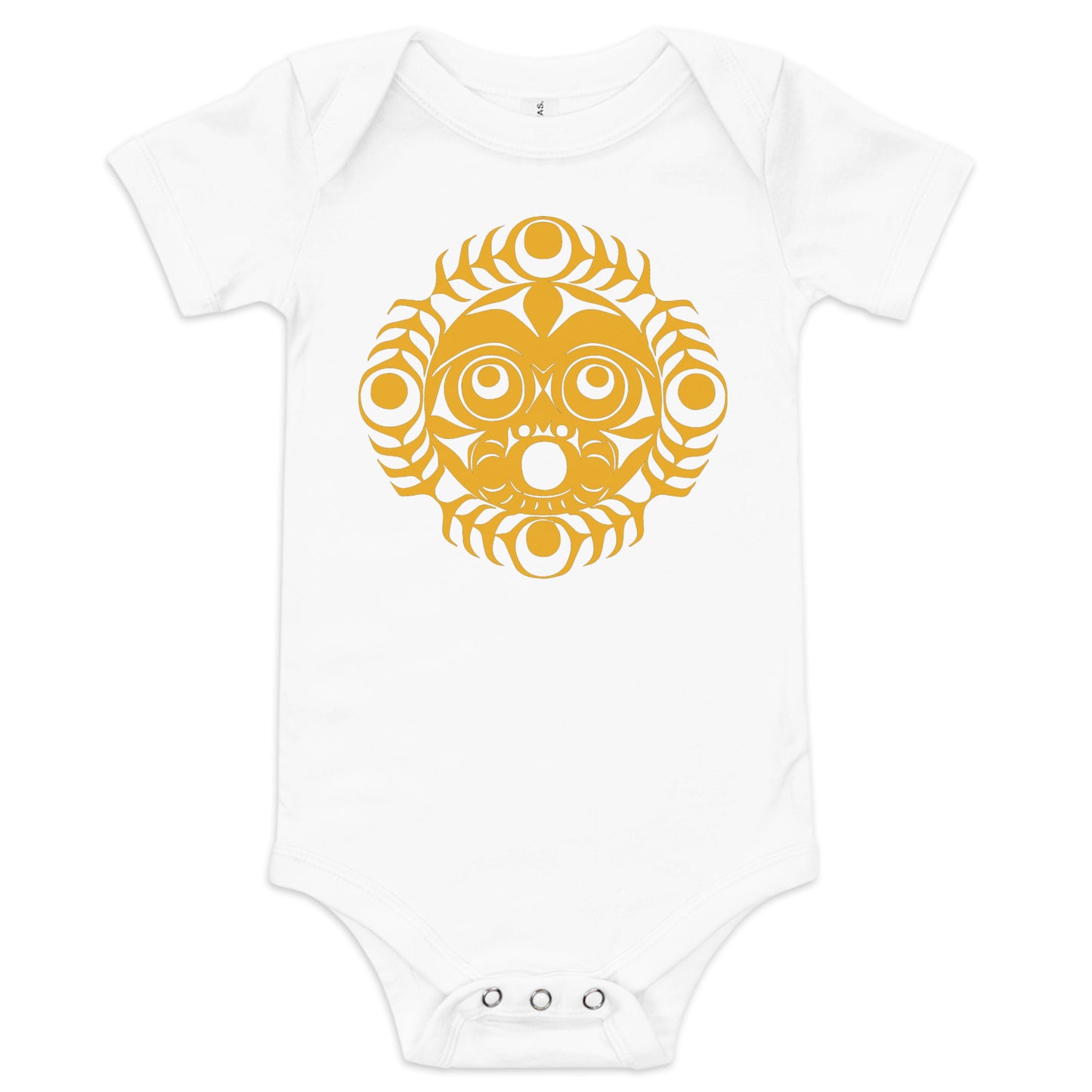 "Sun Mask" Baby short sleeve one piece