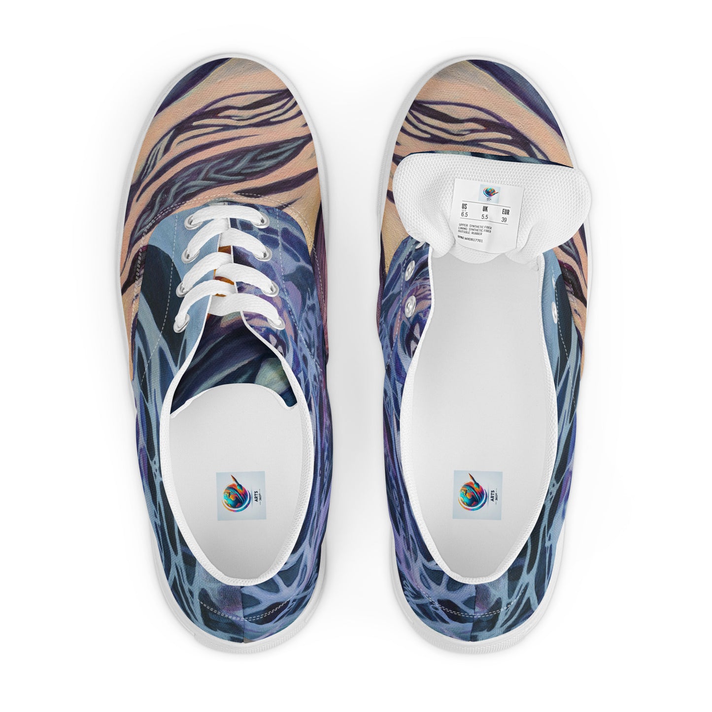 Men’s lace-up canvas shoes