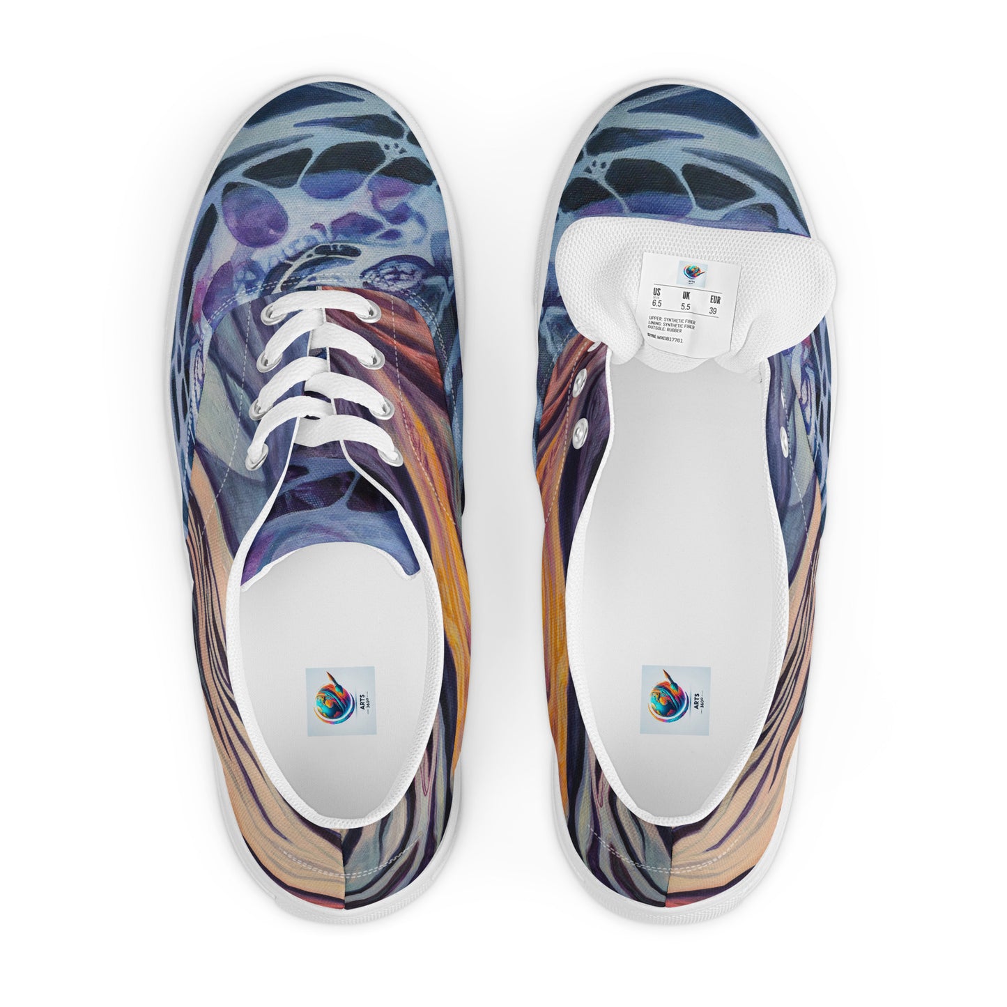 Men’s lace-up canvas shoes