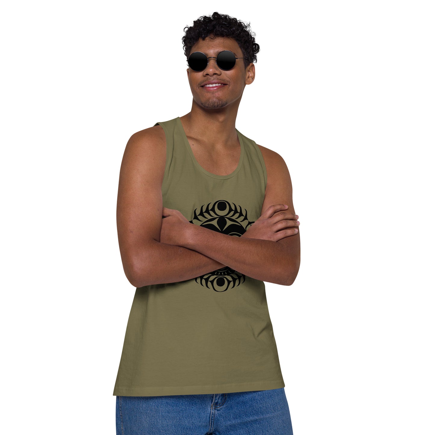 "Sun Mask" Men’s premium tank top