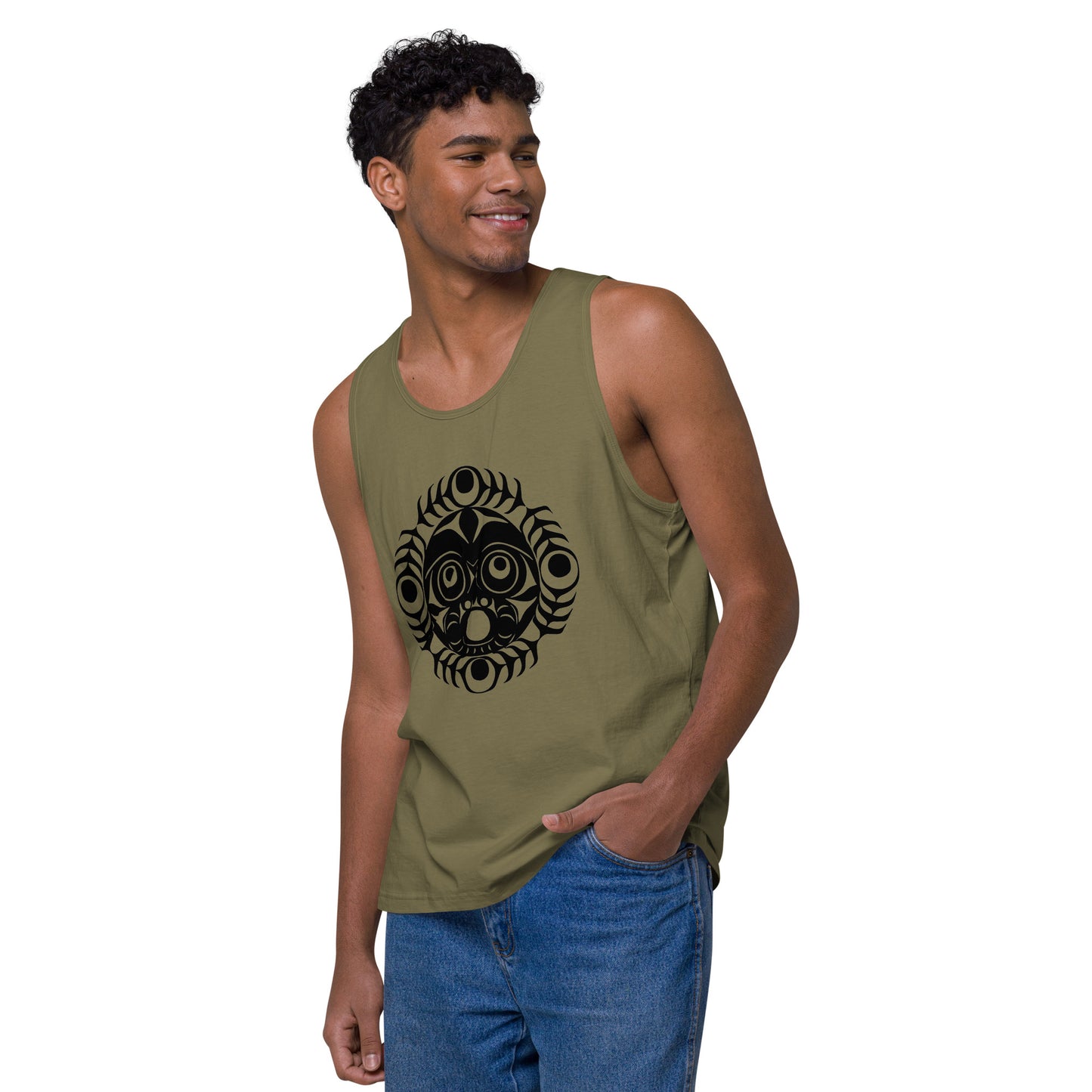 "Sun Mask" Men’s premium tank top