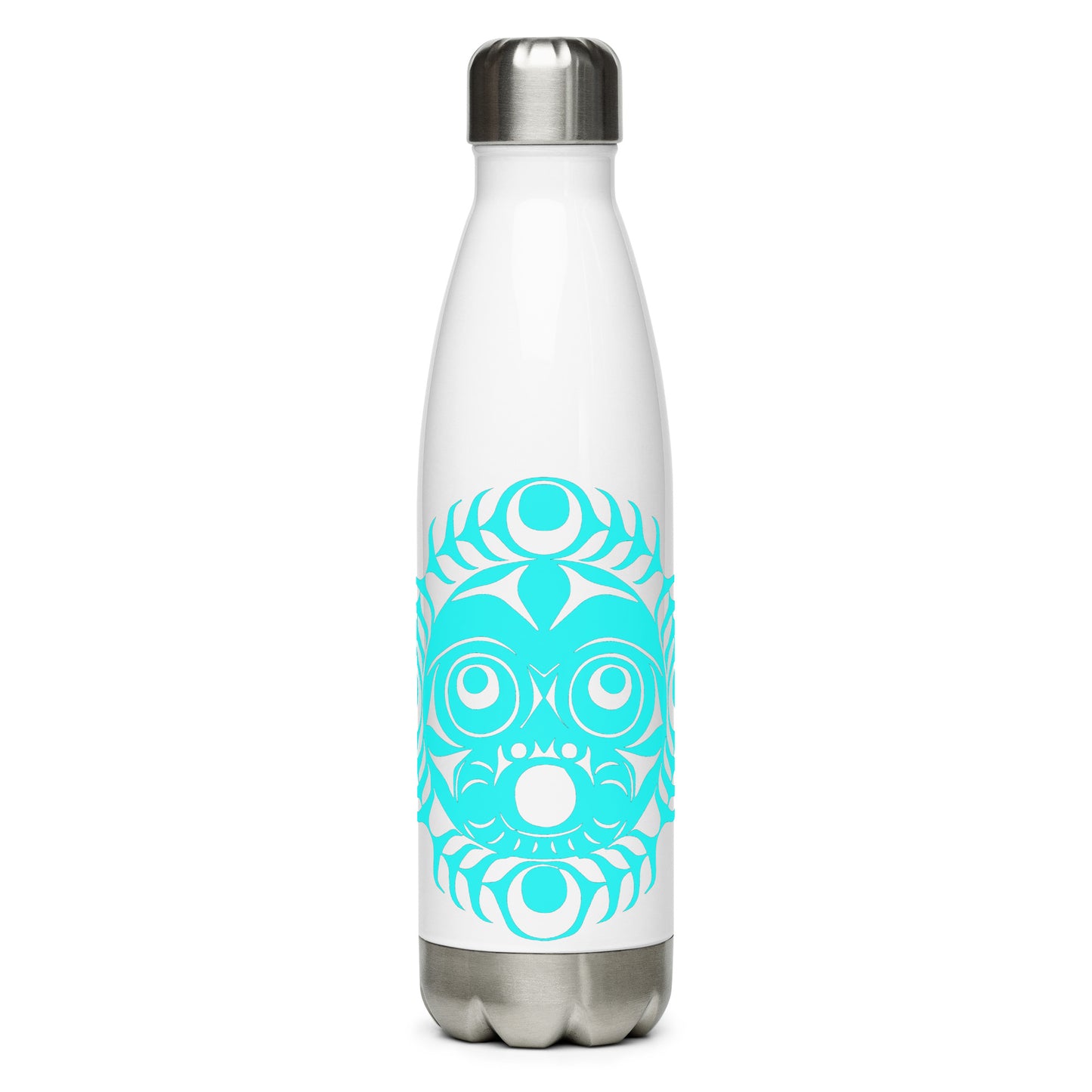 "Sun Mask" Stainless steel water bottle