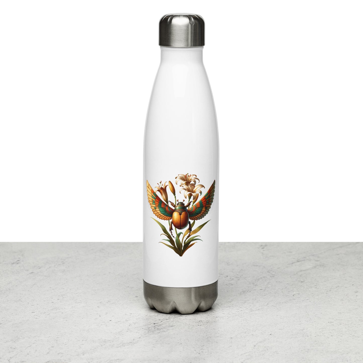 "Scarab Rising" Stainless steel water bottle