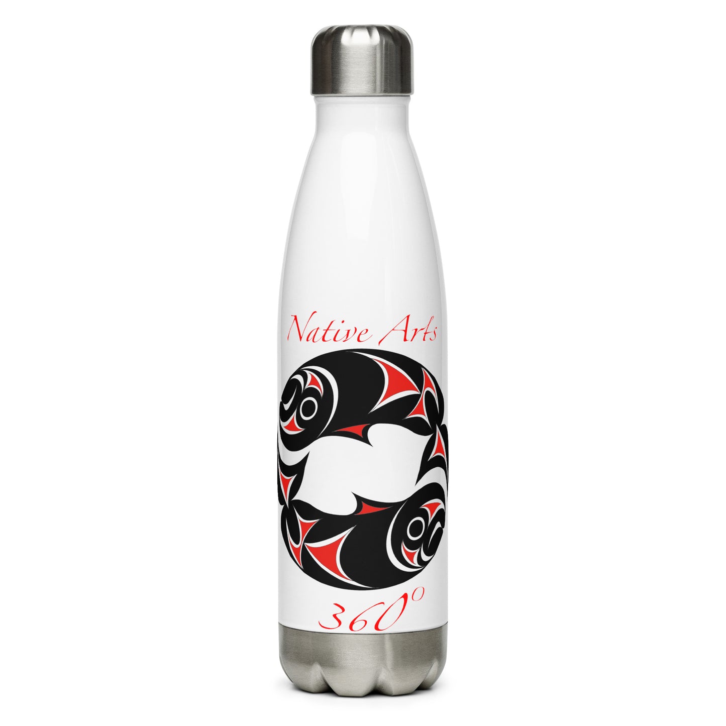 "Twin Salmon" Stainless steel water bottle
