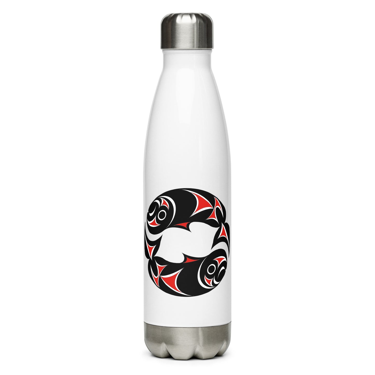 "Twin Salmon 2 " Stainless steel water bottle