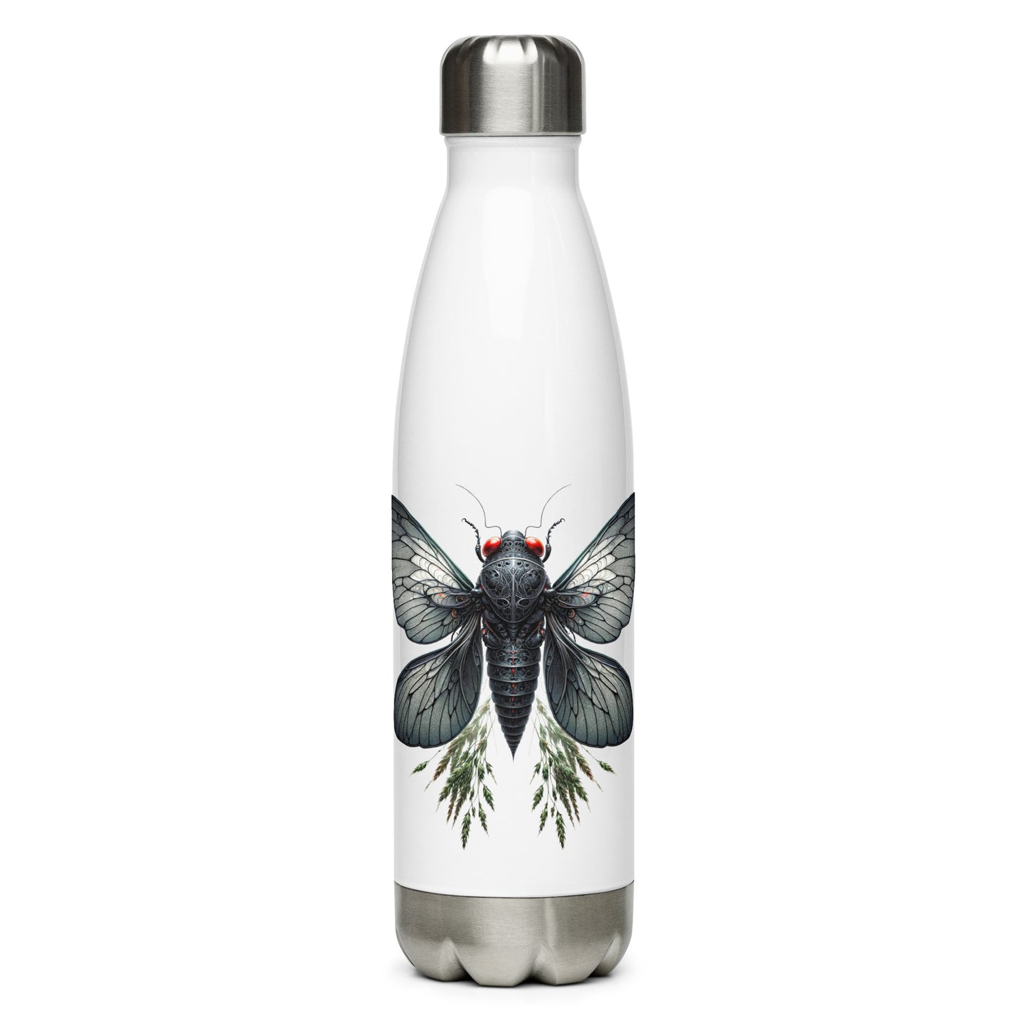 "Cicada Broods" Stainless steel water bottle