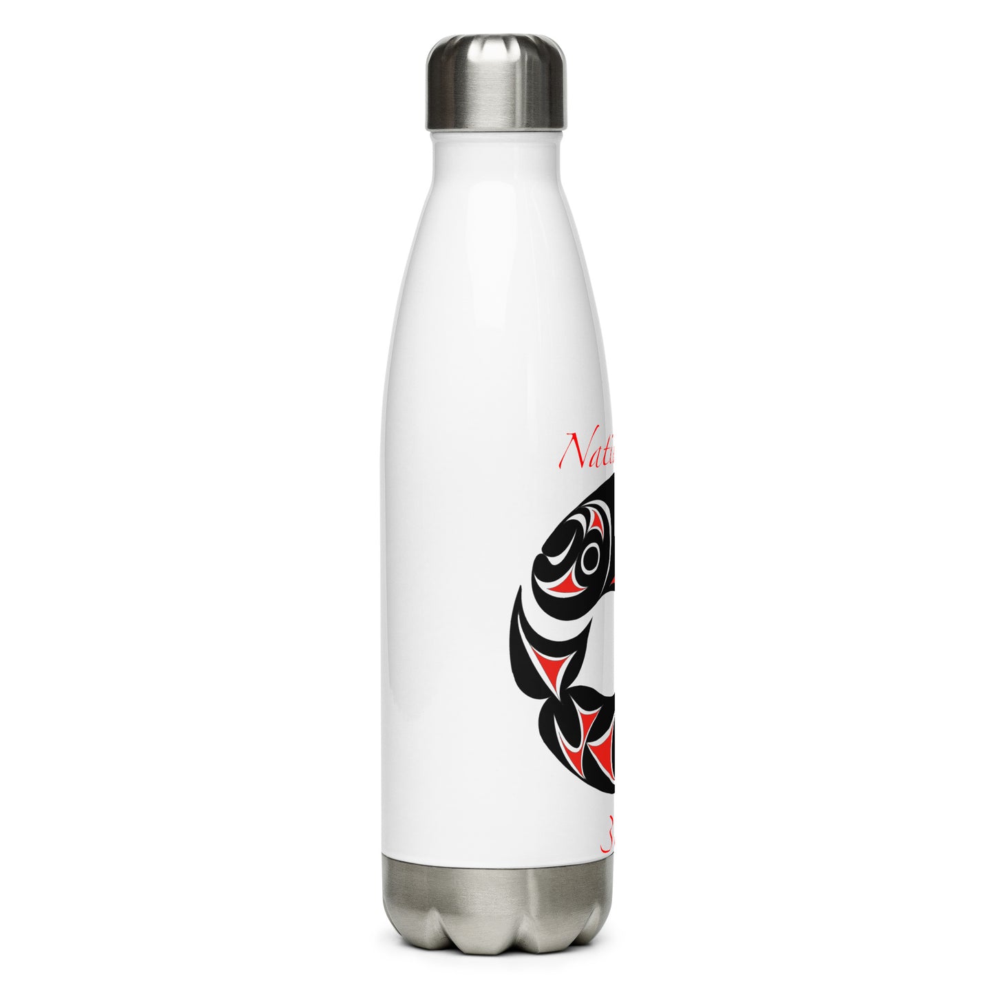 "Twin Salmon" Stainless steel water bottle