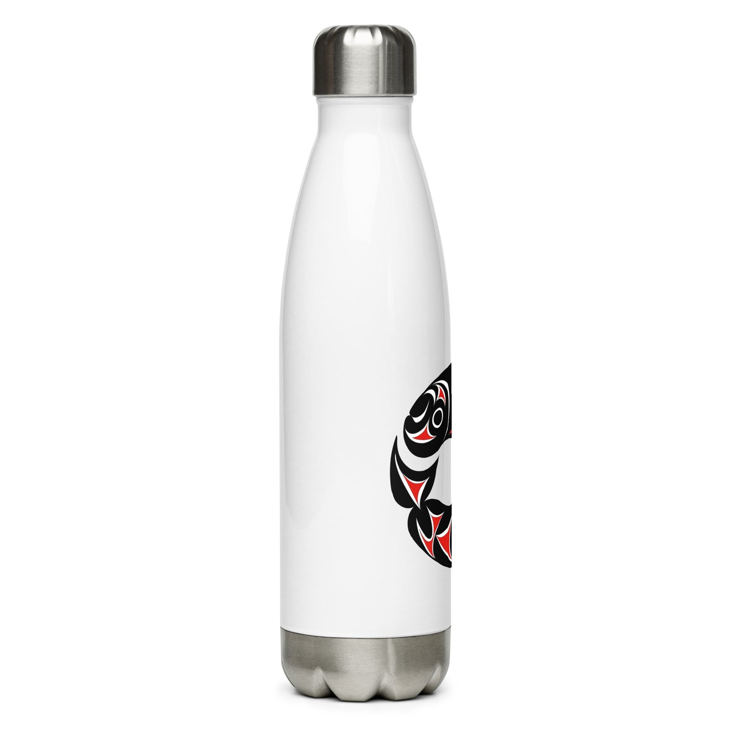 "Twin Salmon 2 " Stainless steel water bottle