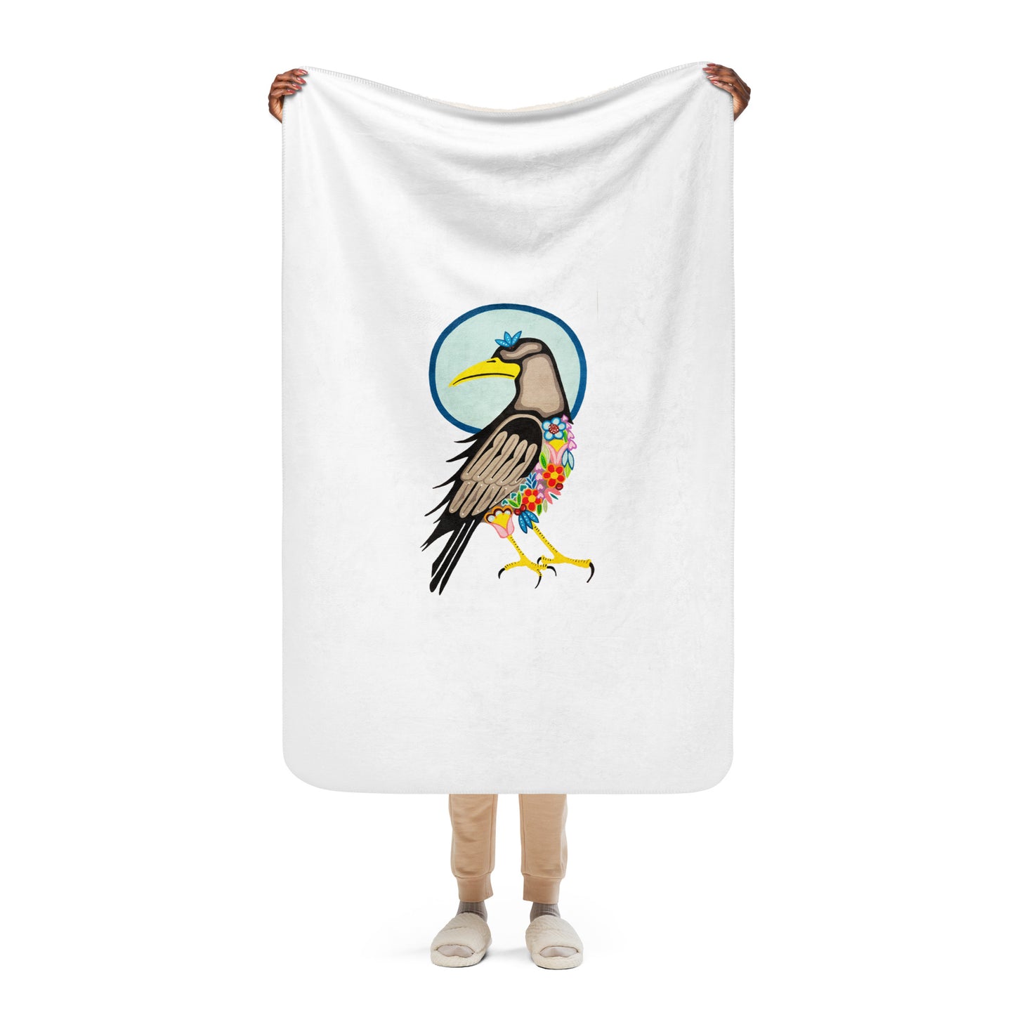 "Raven" Sherpa blanket