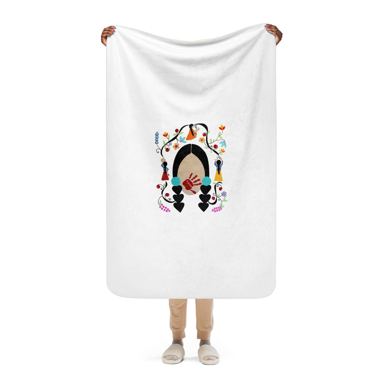 "We Always Pray" MMIW Sherpa blanket