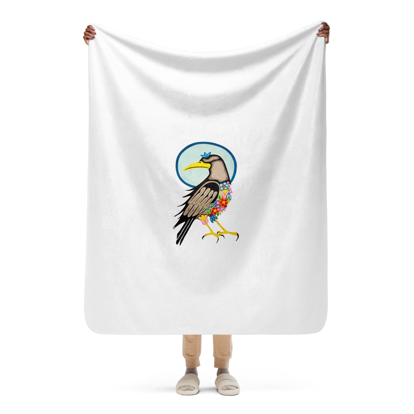 "Raven" Sherpa blanket