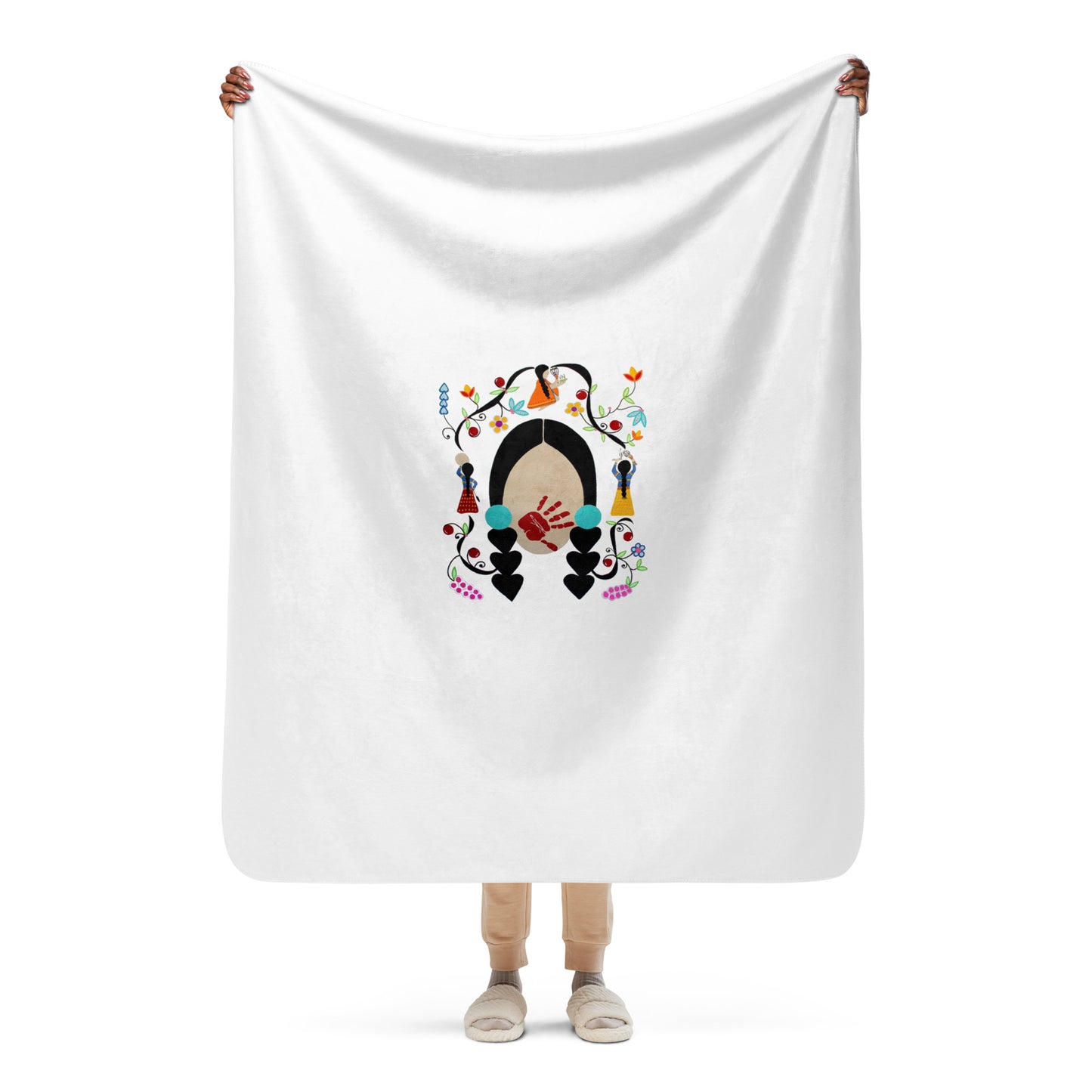 "We Always Pray" MMIW Sherpa blanket