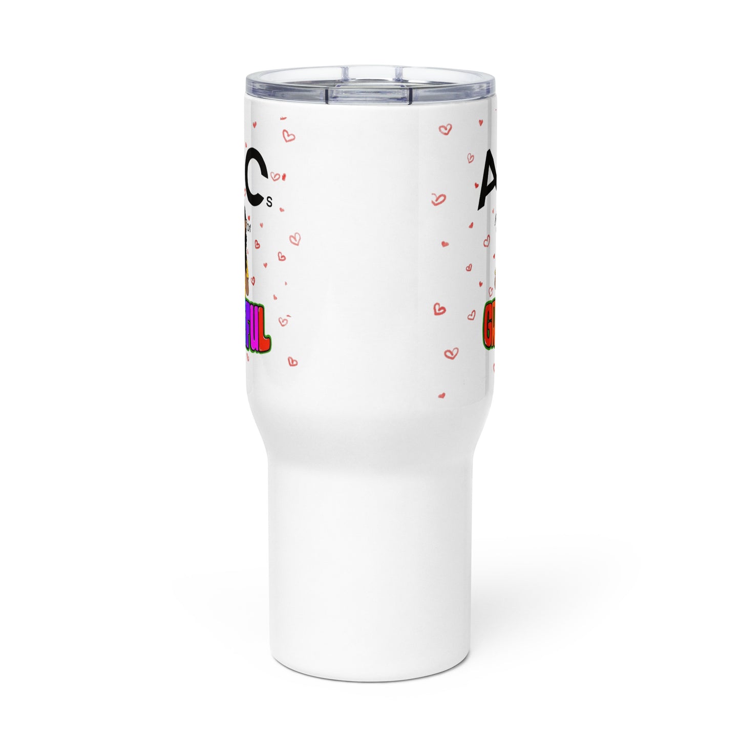 "ABC's" Travel mug with a handle