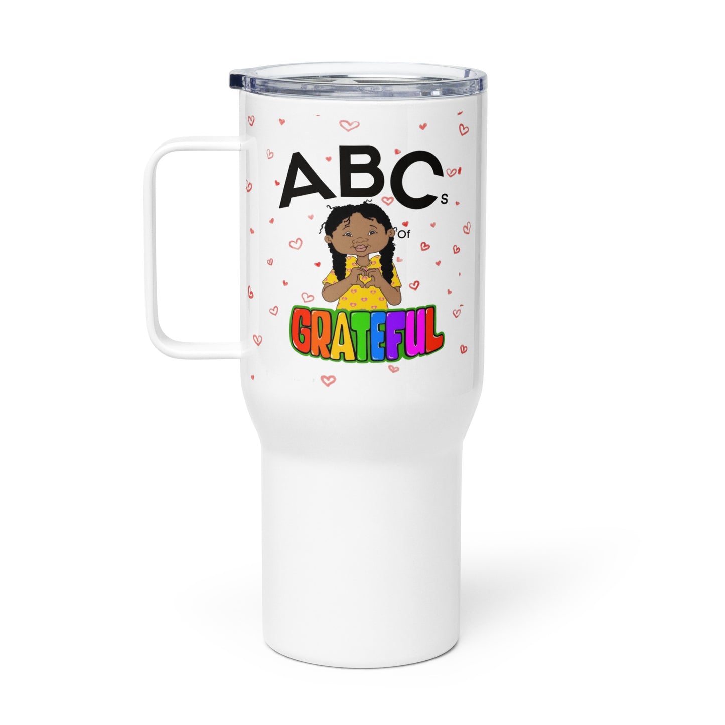 "ABC's" Travel mug with a handle