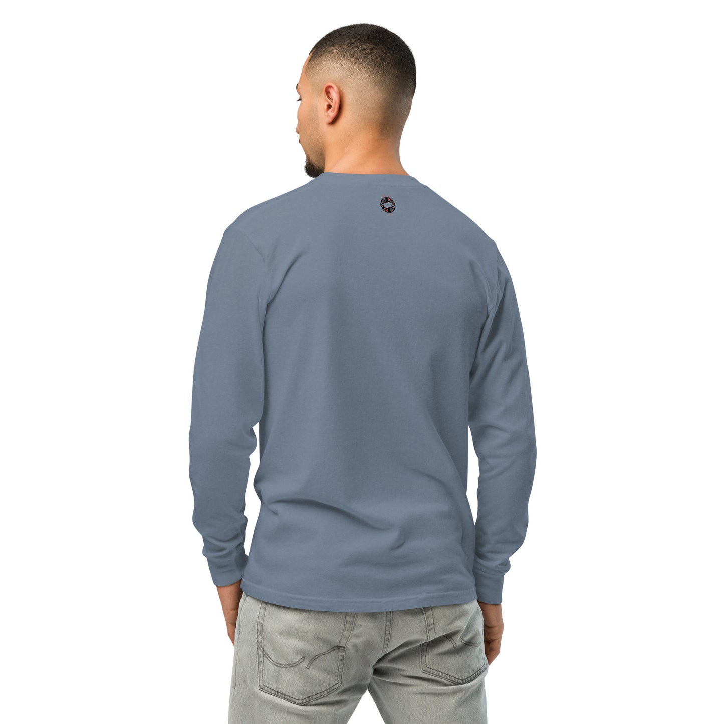 "ABCs of Grateful" Garment-dyed heavyweight long-sleeve shirt