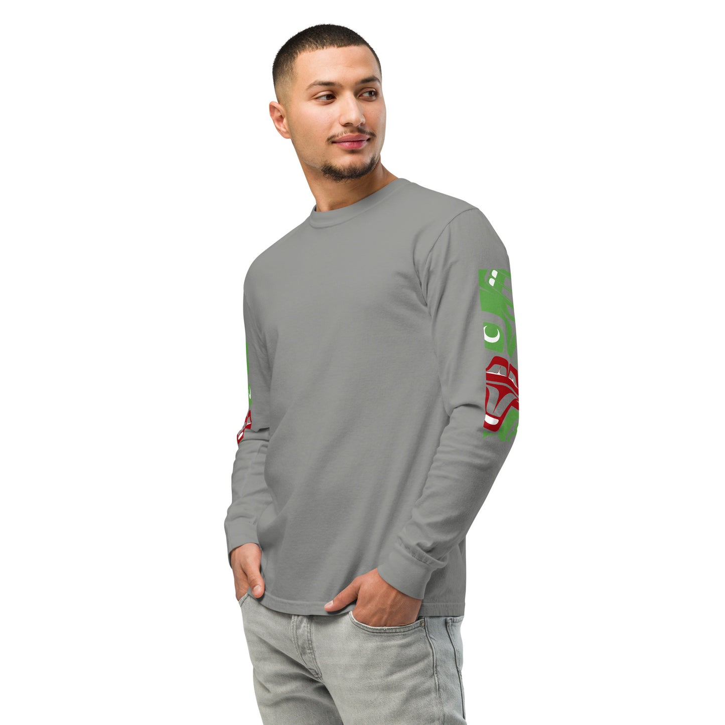 "Box of Frogs" Garment-dyed heavyweight long-sleeve shirt