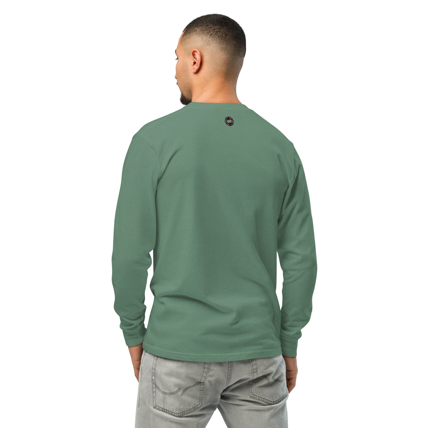 "ABCs of Grateful" Garment-dyed heavyweight long-sleeve shirt
