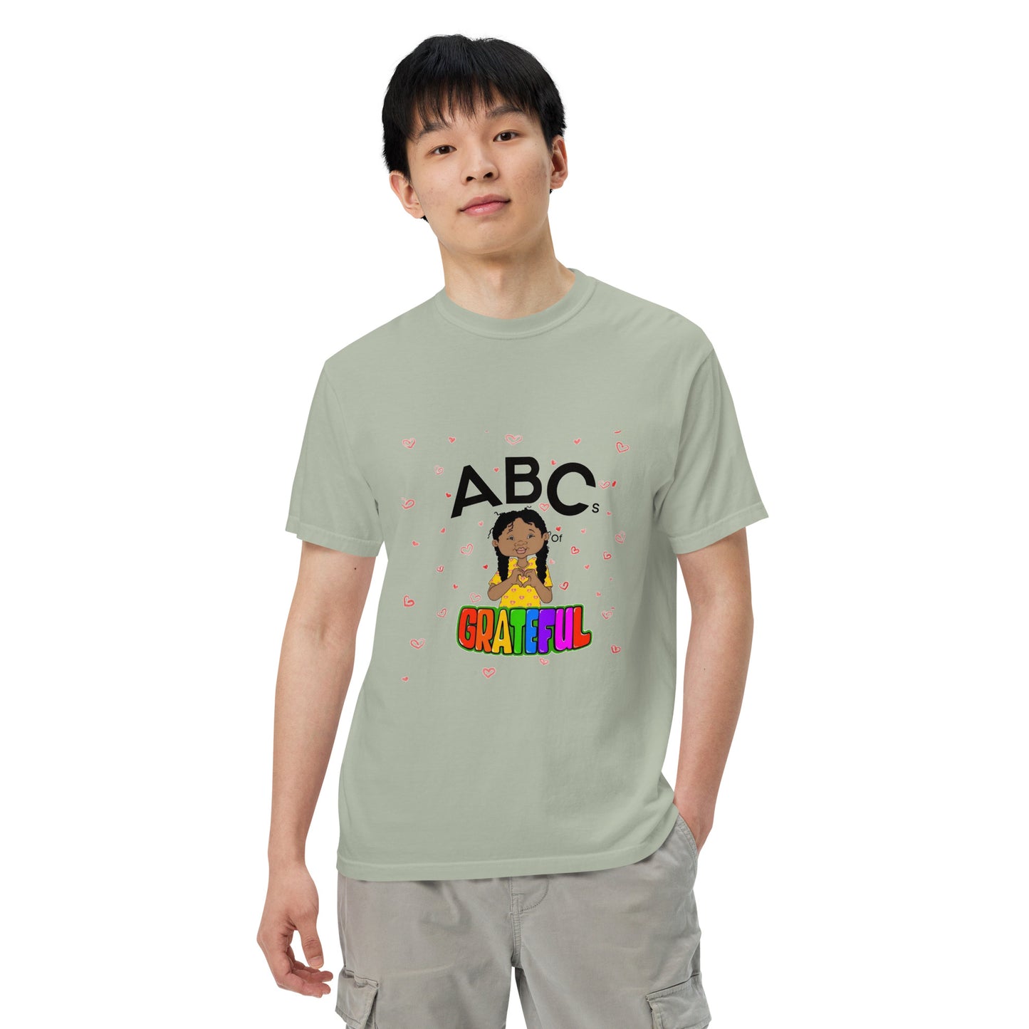 "ABC's" Unisex garment-dyed heavyweight t-shirt