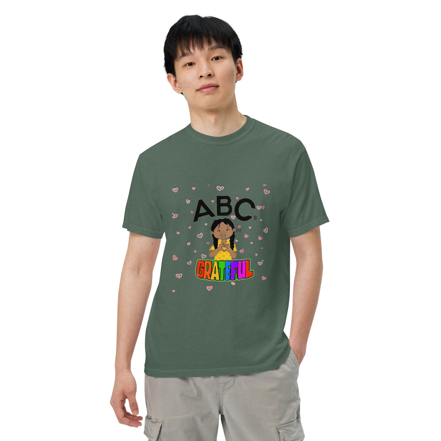 "ABC's" Unisex garment-dyed heavyweight t-shirt