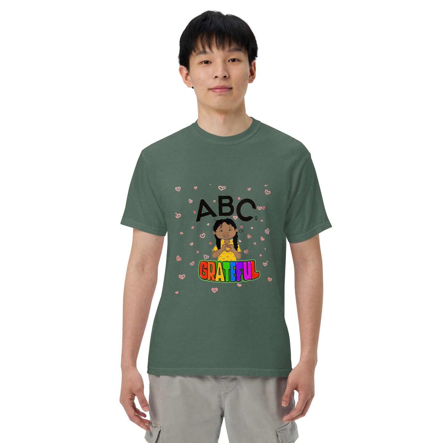 "ABC's" Unisex garment-dyed heavyweight t-shirt