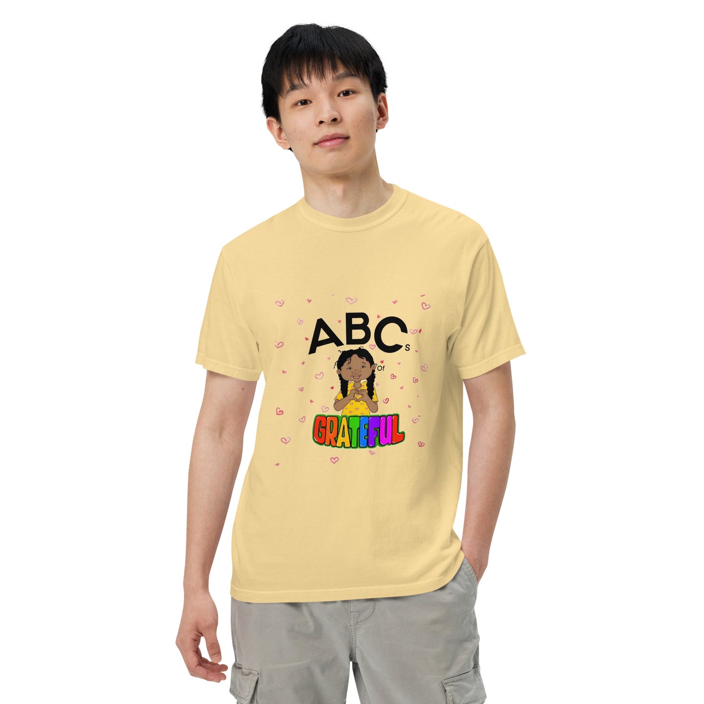 "ABC's" Unisex garment-dyed heavyweight t-shirt