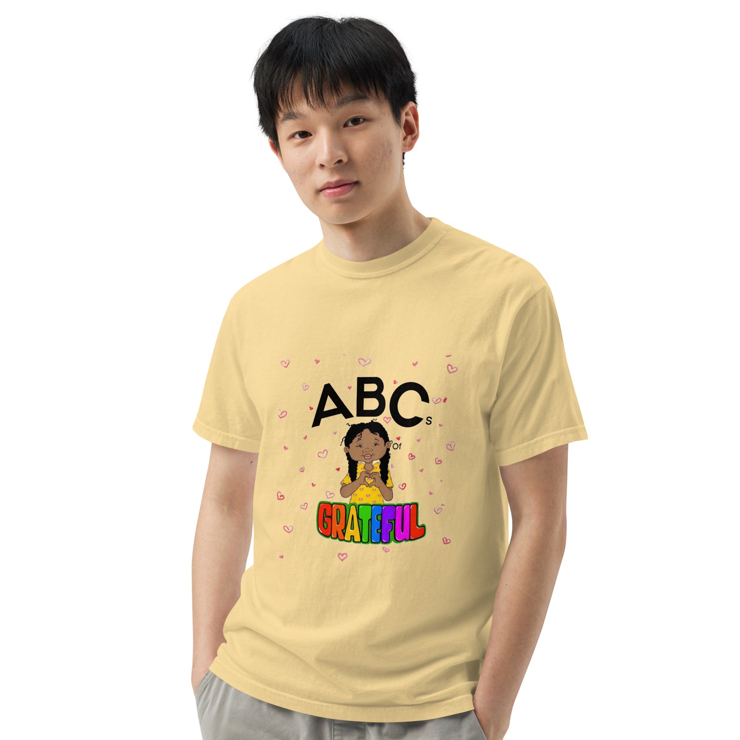 "ABC's" Unisex garment-dyed heavyweight t-shirt