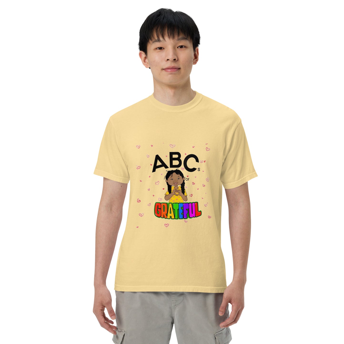 "ABC's" Unisex garment-dyed heavyweight t-shirt