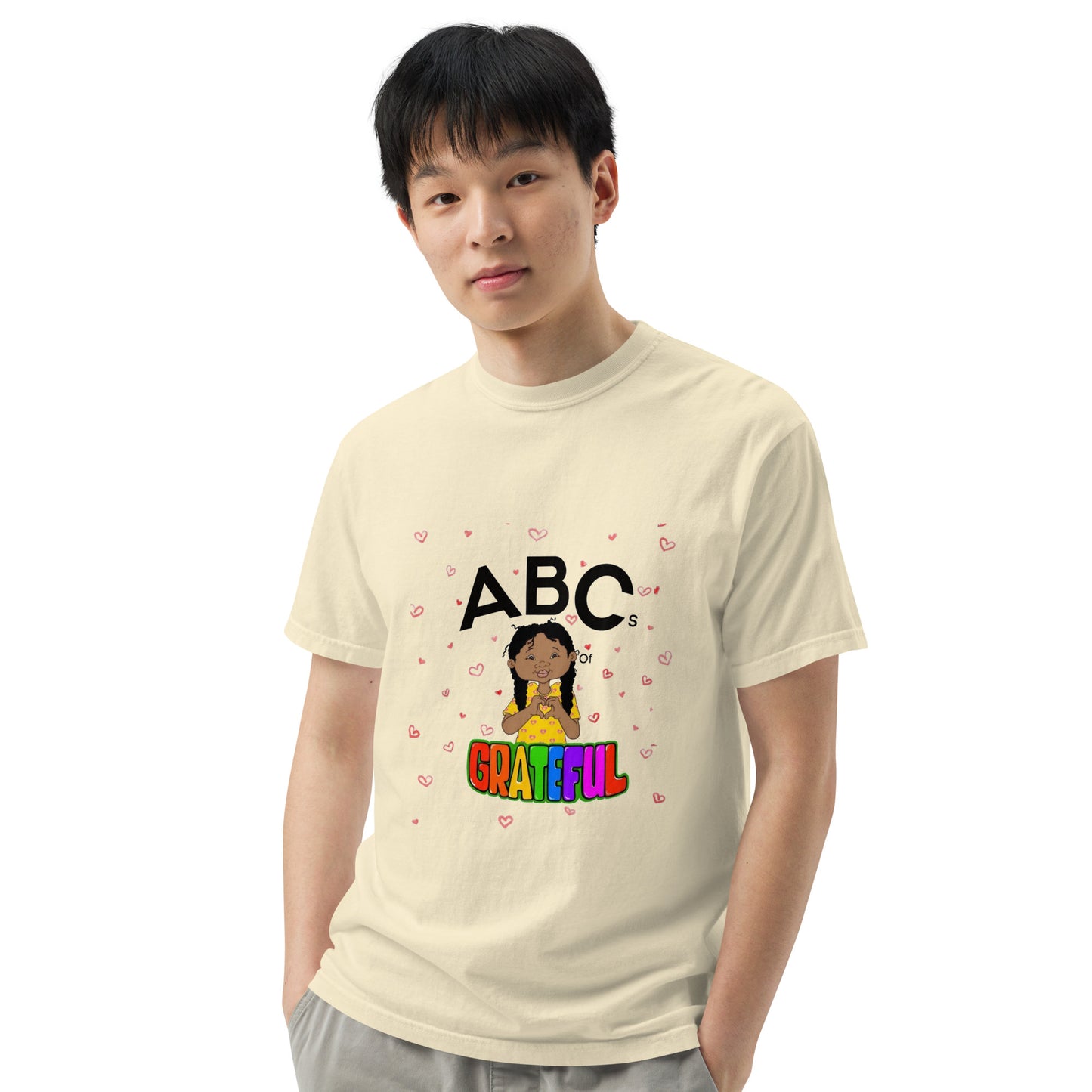 "ABC's" Unisex garment-dyed heavyweight t-shirt