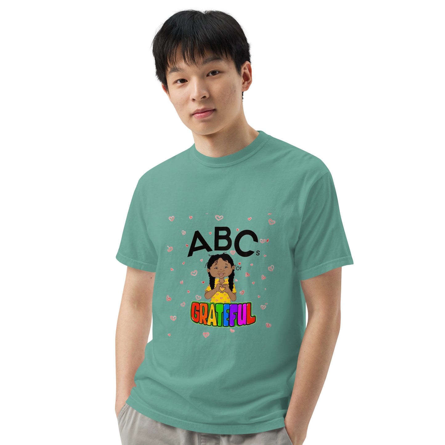 "ABC's" Unisex garment-dyed heavyweight t-shirt