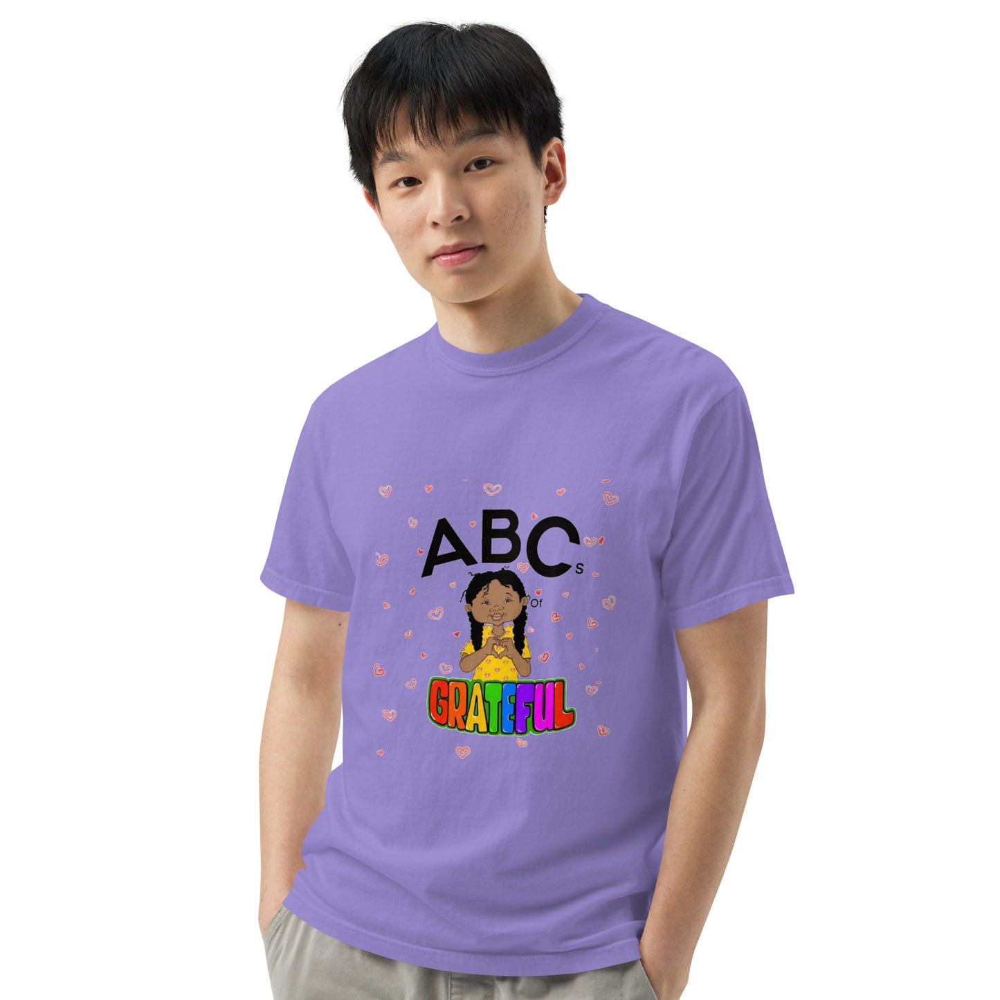 "ABC's" Unisex garment-dyed heavyweight t-shirt