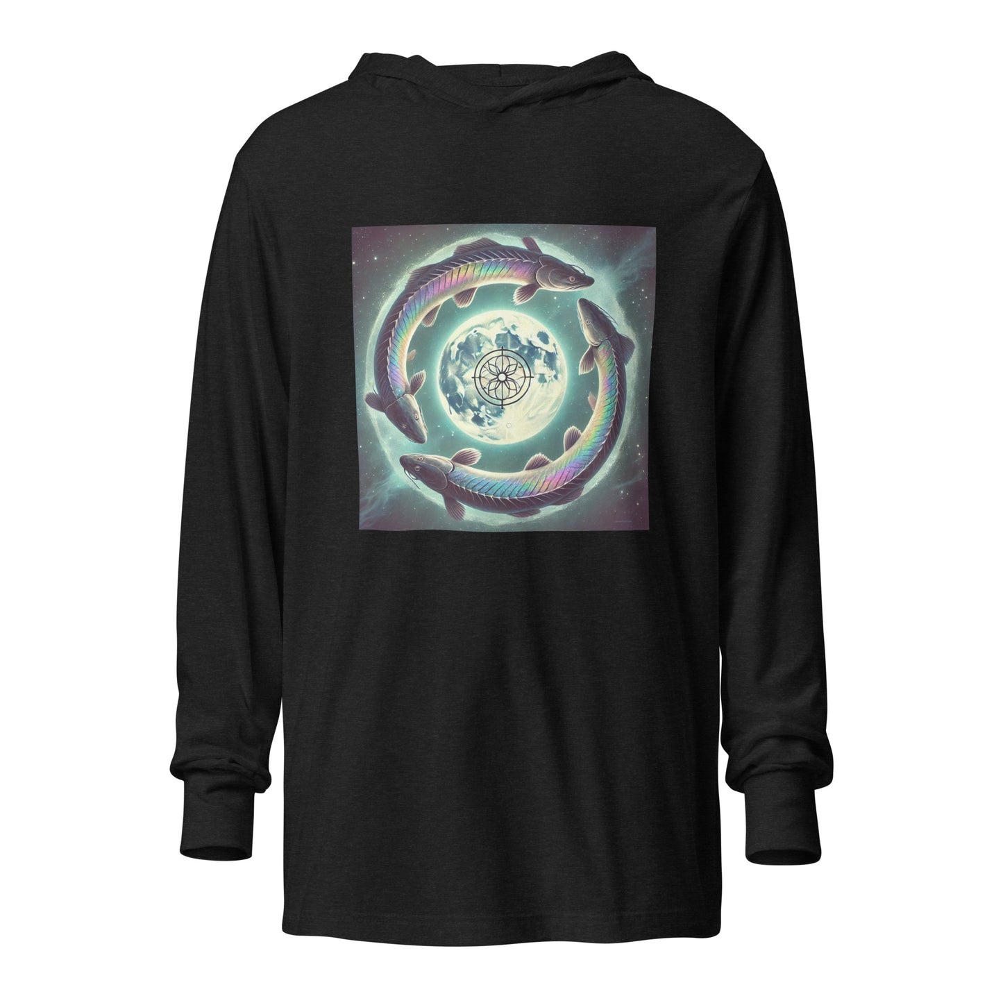 "Sturgeon Full Moon" Hooded long-sleeve tee