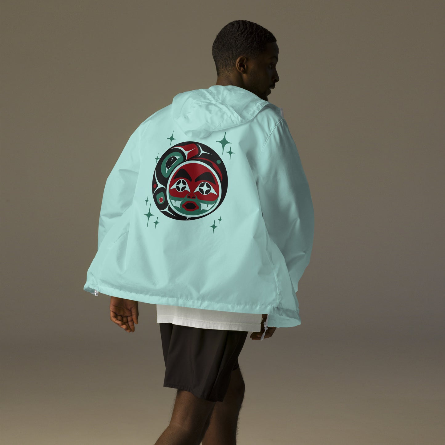 Unisex lightweight zip up windbreaker
