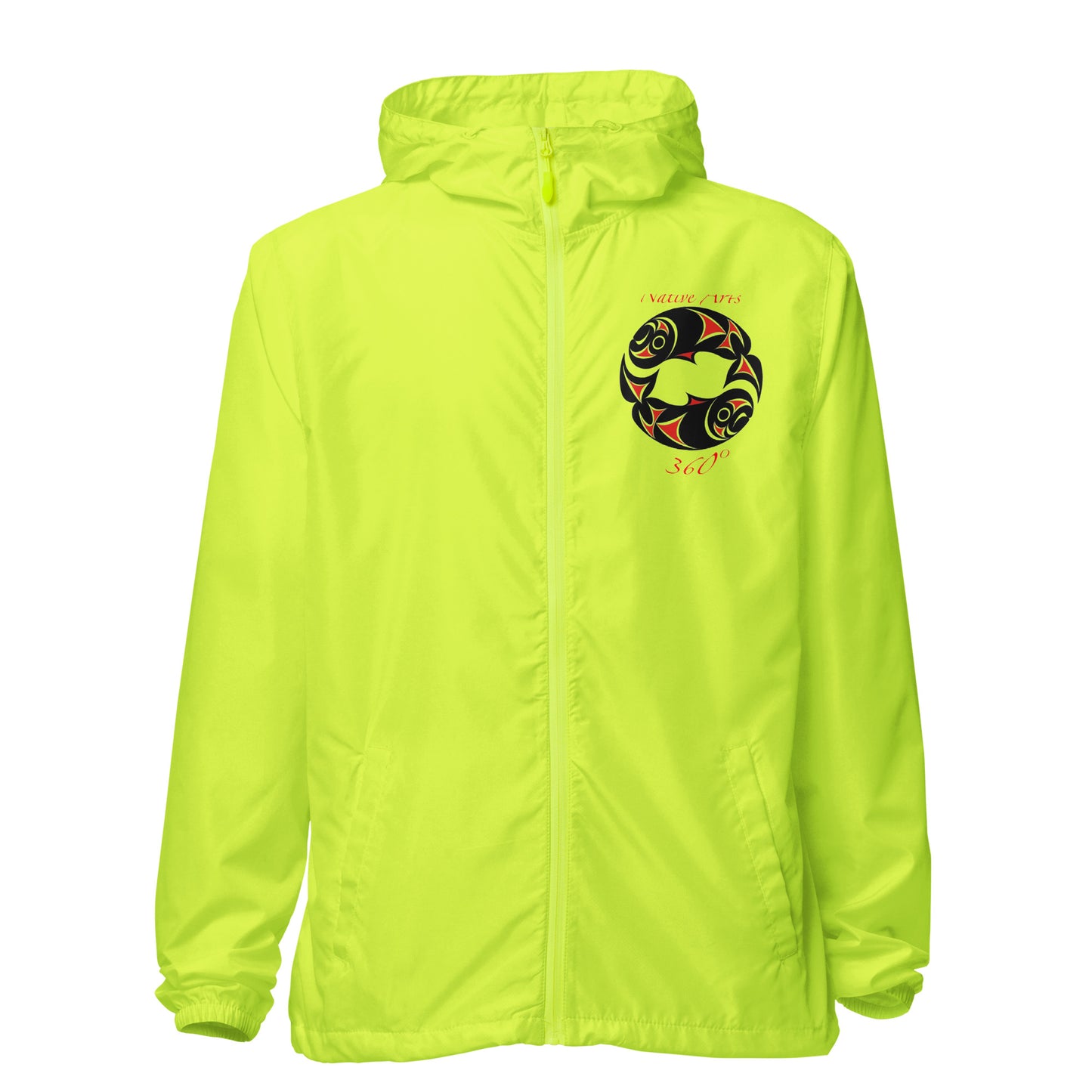 Unisex lightweight zip up windbreaker