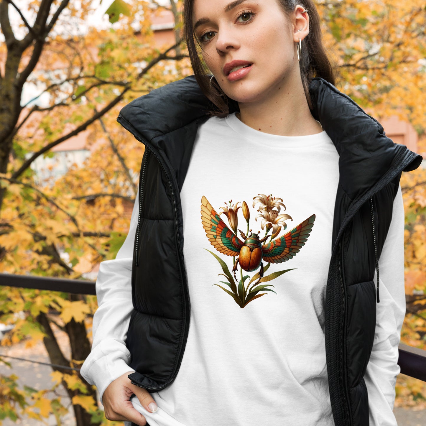 "Khepera Lily" Unisex Long Sleeve Tee