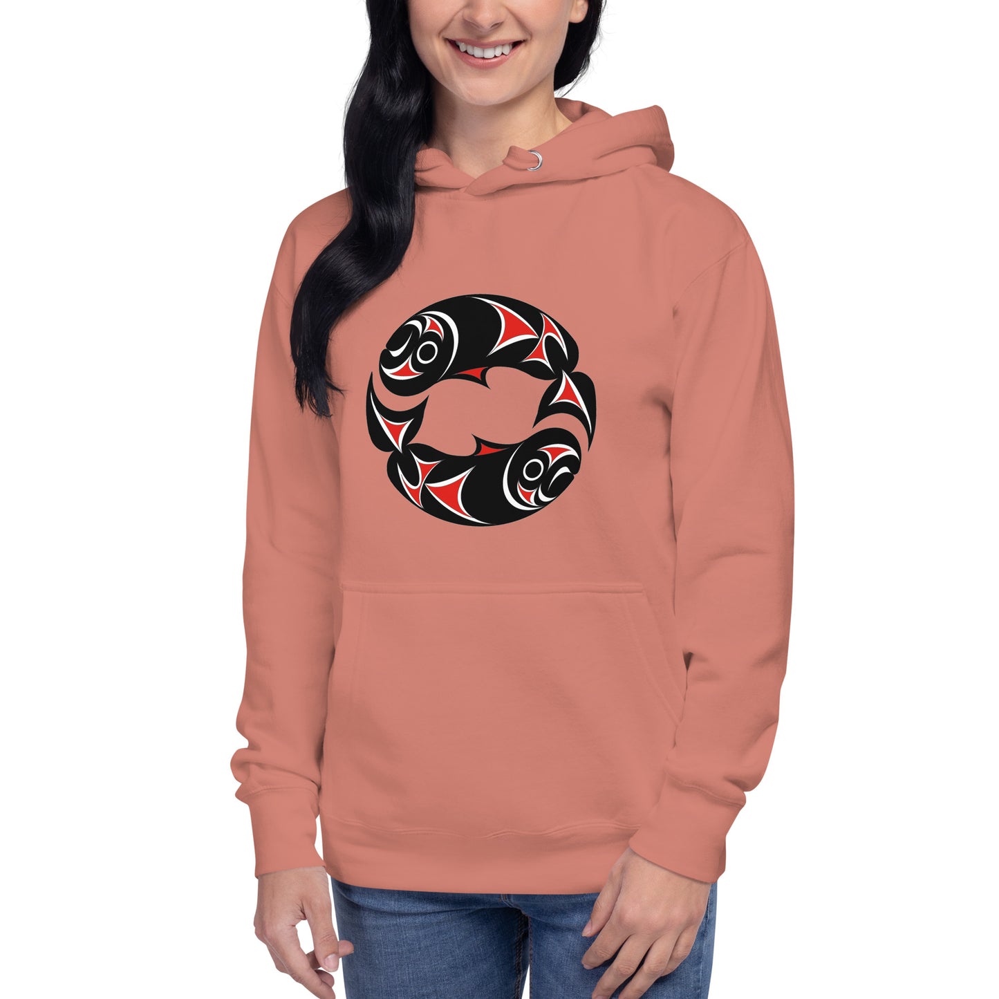 "Twin Salmon" Unisex Hoodie