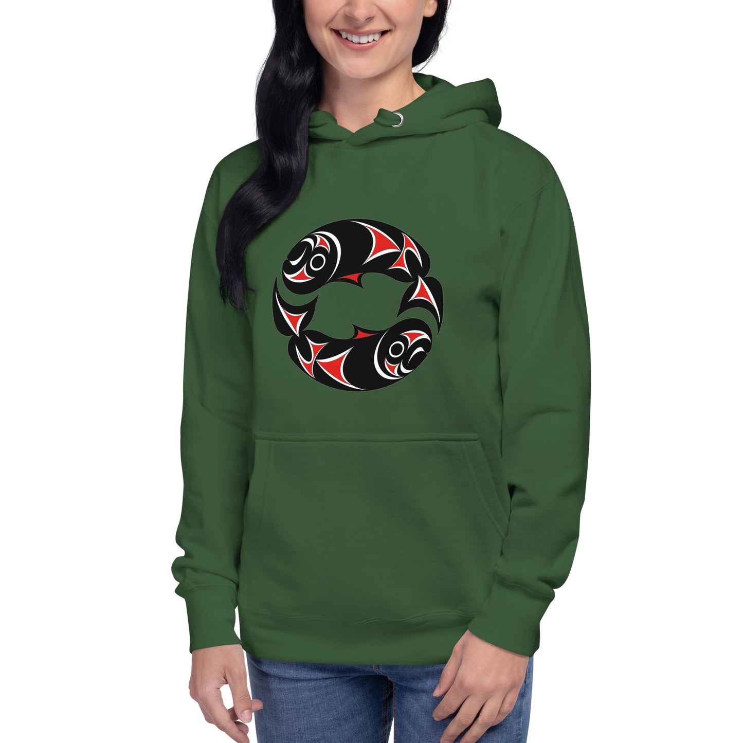 "Twin Salmon" Unisex Hoodie