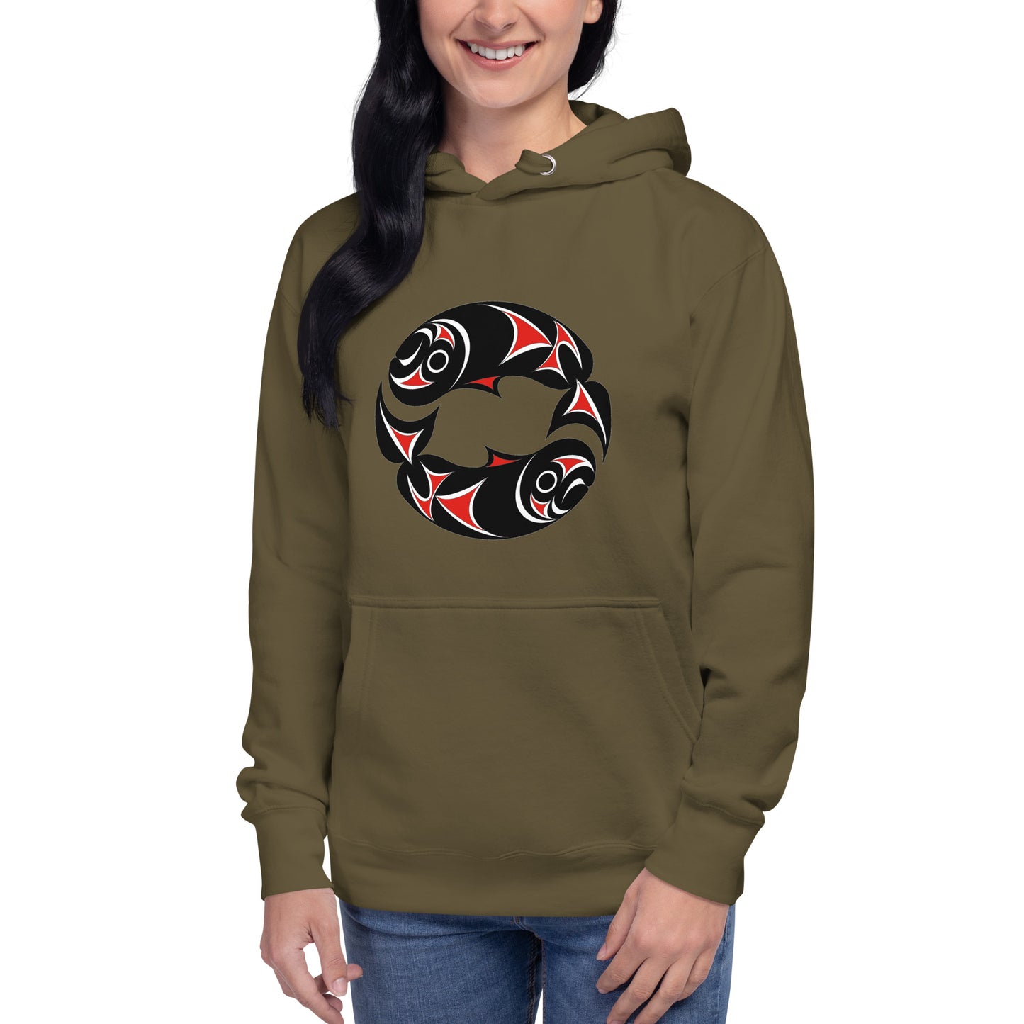 "Twin Salmon" Unisex Hoodie