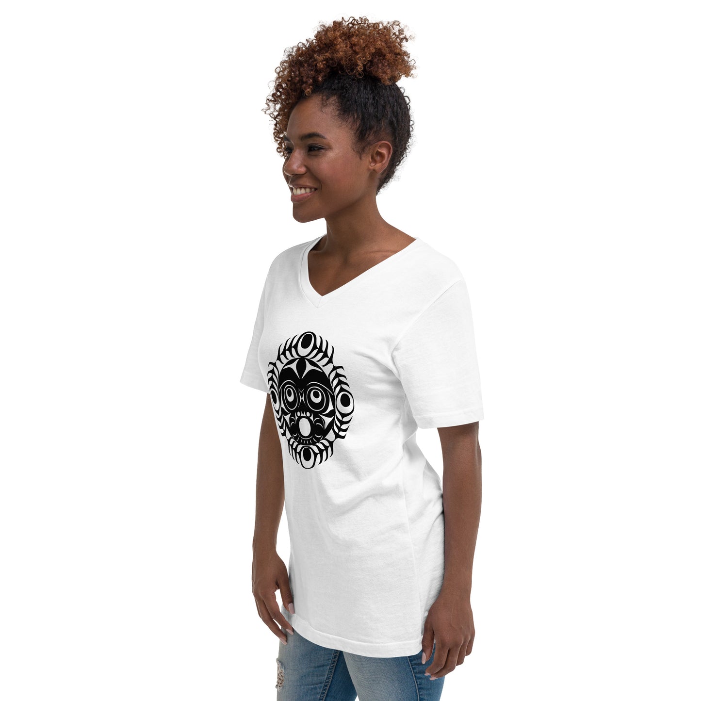 Unisex Short Sleeve V-Neck T-Shirt