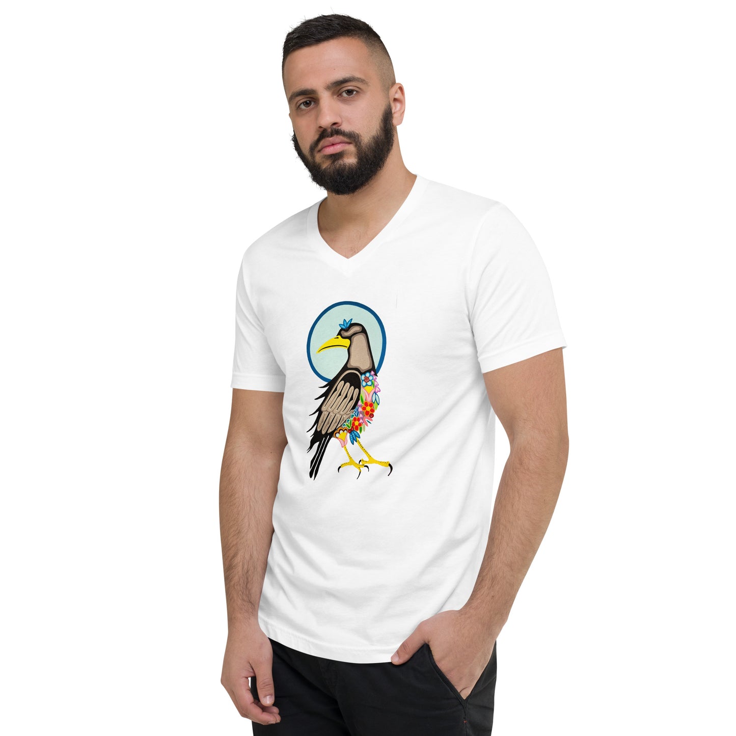 Unisex Short Sleeve V-Neck T-Shirt