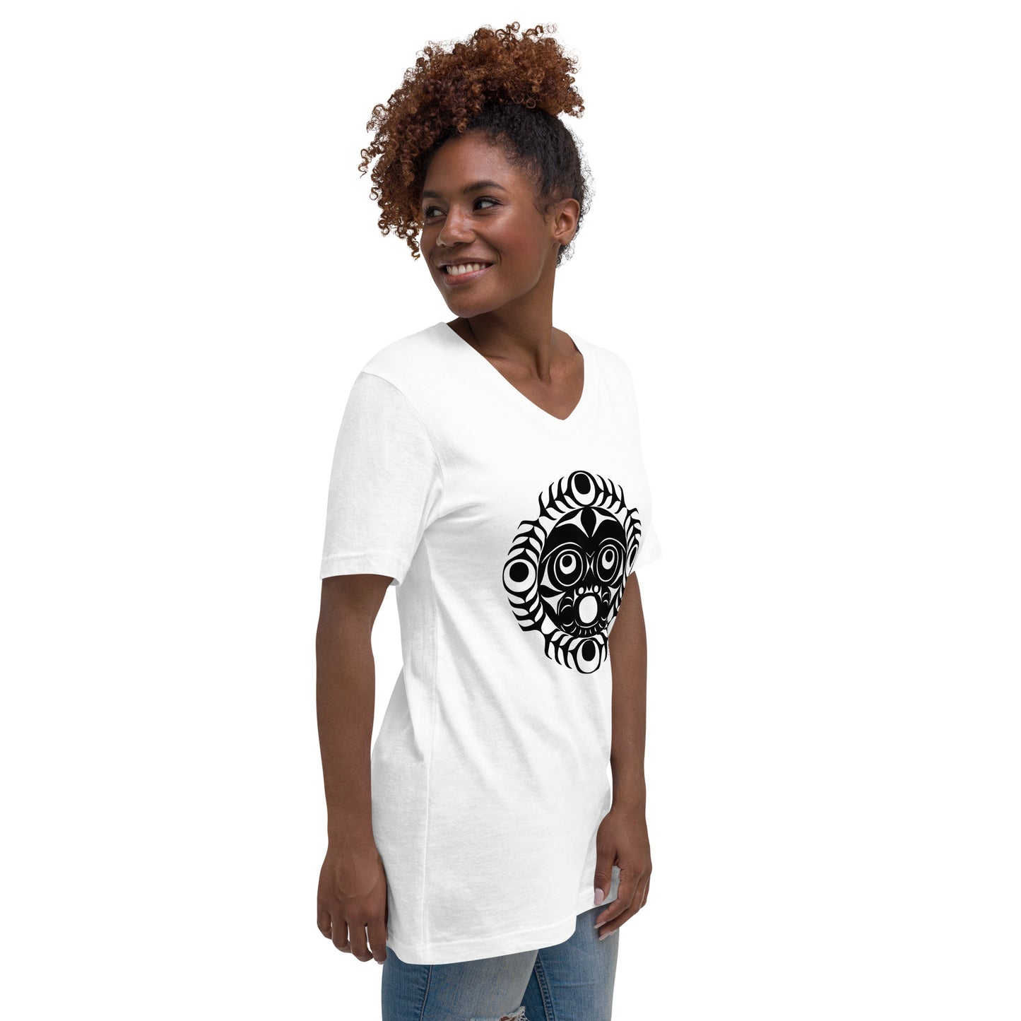 Unisex Short Sleeve V-Neck T-Shirt
