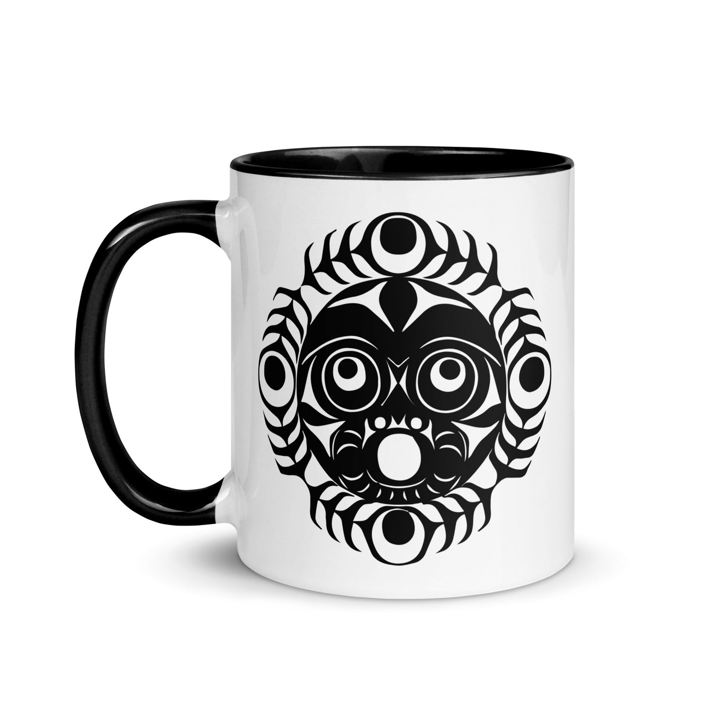 "Sun Mask" Mug with Color Inside