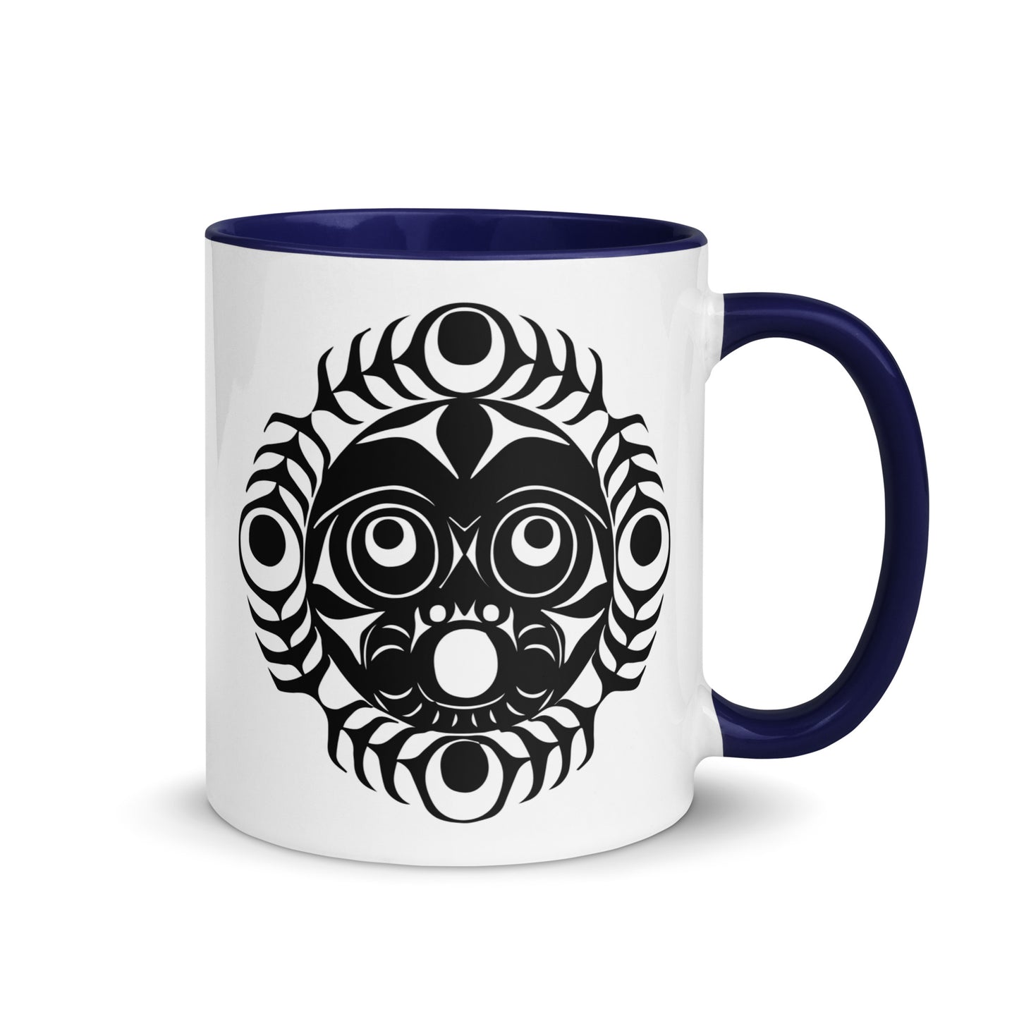 "Sun Mask" Mug with Color Inside