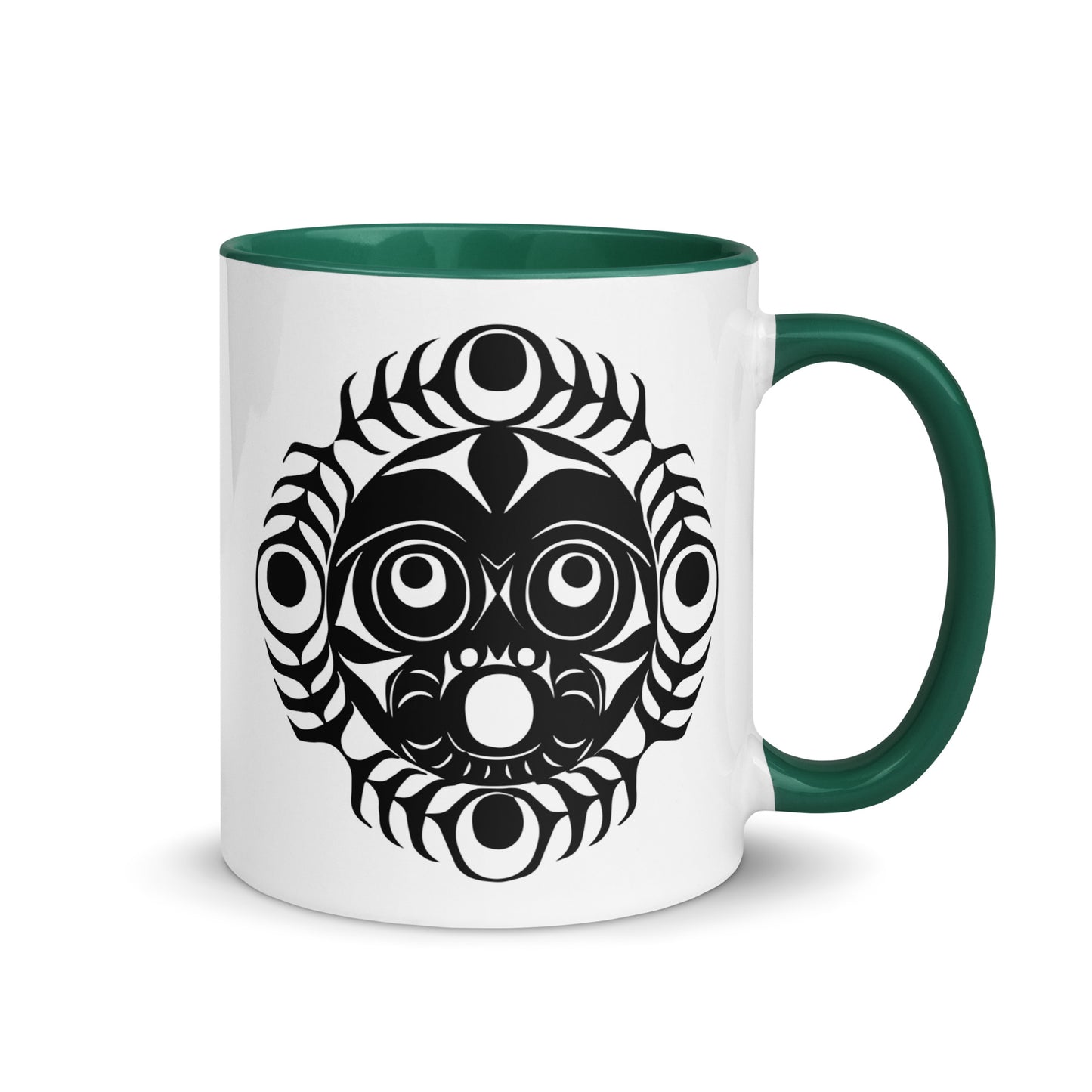 "Sun Mask" Mug with Color Inside