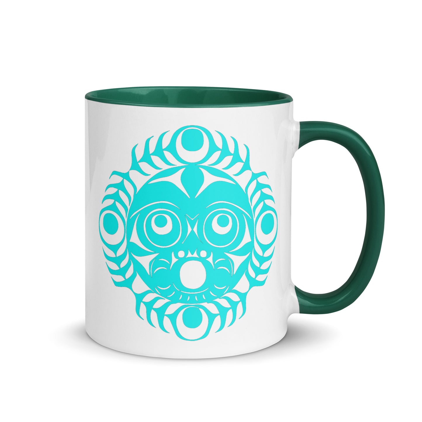 "Sun Mask" Mug with Color Inside