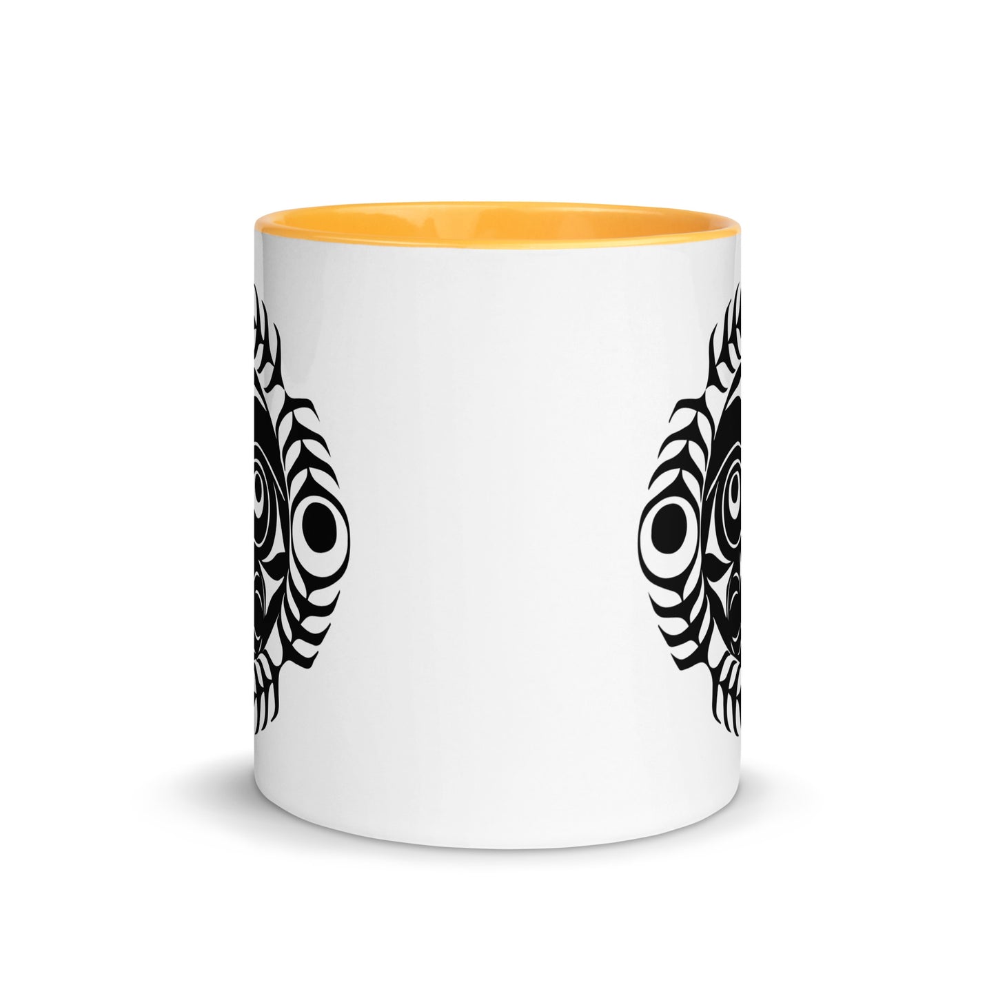 "Sun Mask" Mug with Color Inside