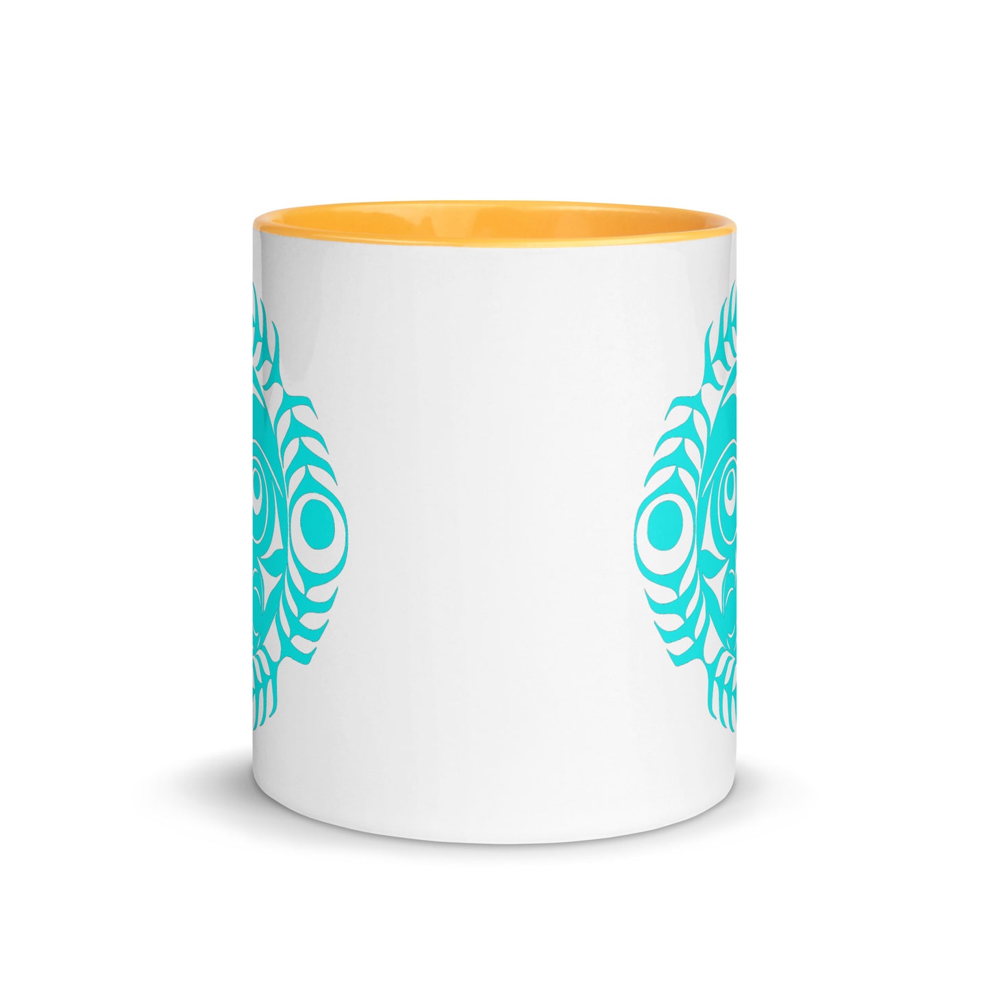 "Sun Mask" Mug with Color Inside
